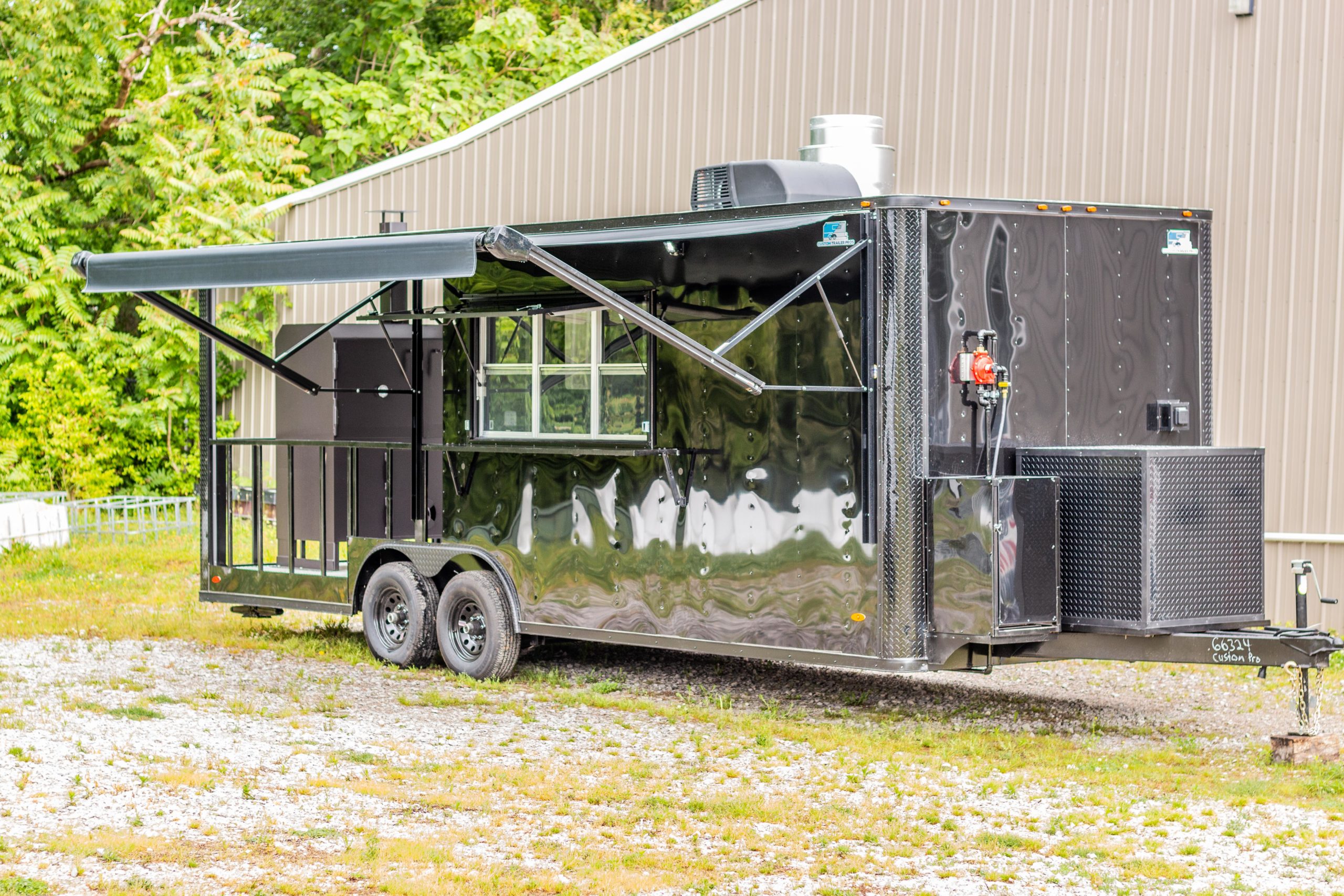 8.5×24 BBQ Trailer with Beck Built Smoker