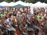 People in a food festival.