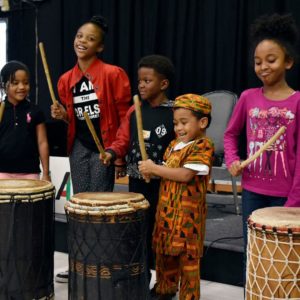 Children playing instruments