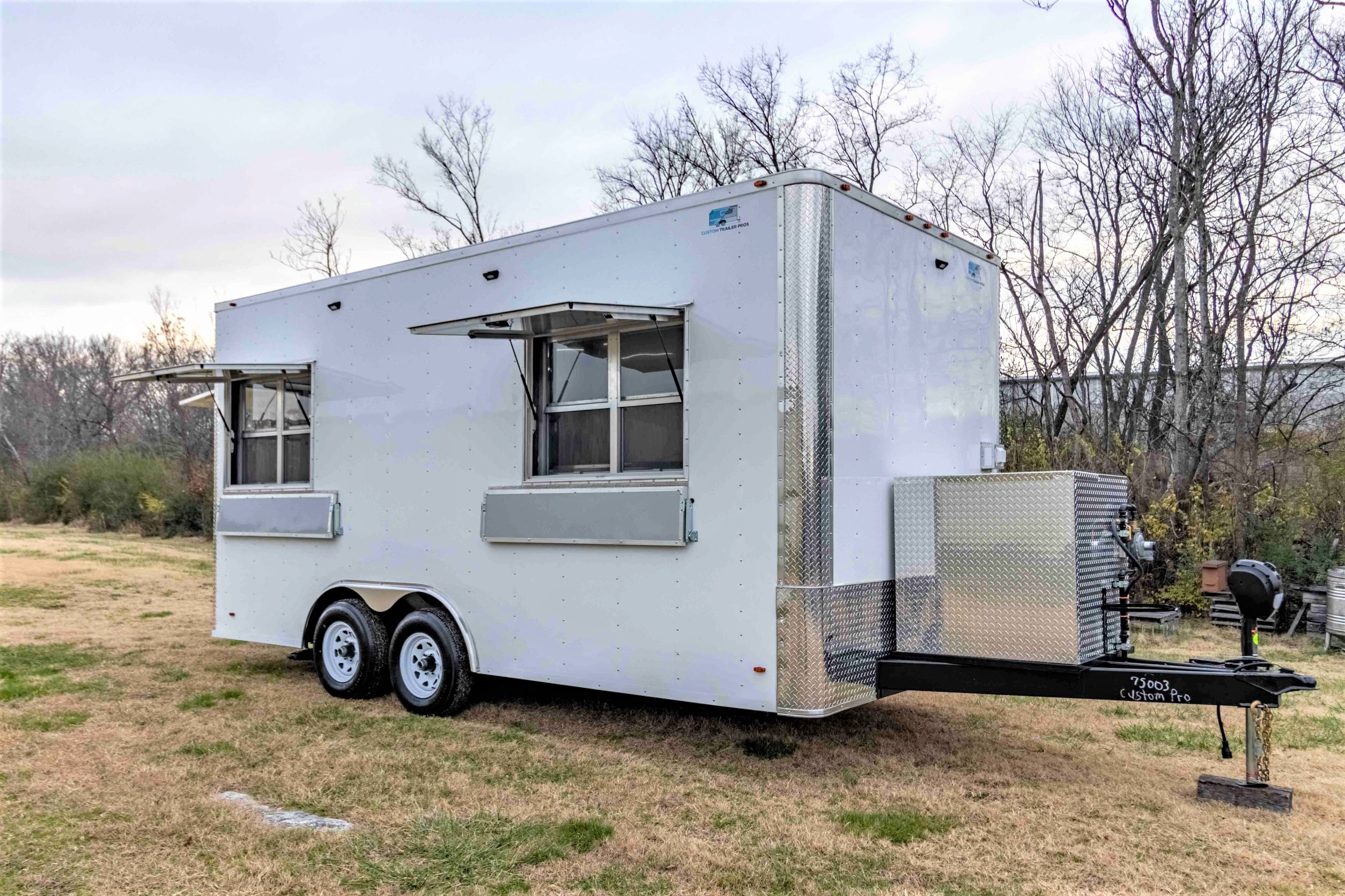 8.5x18 Equipped Trailer w/ Fast Eddy Pizza Oven Custom Trailer Pros