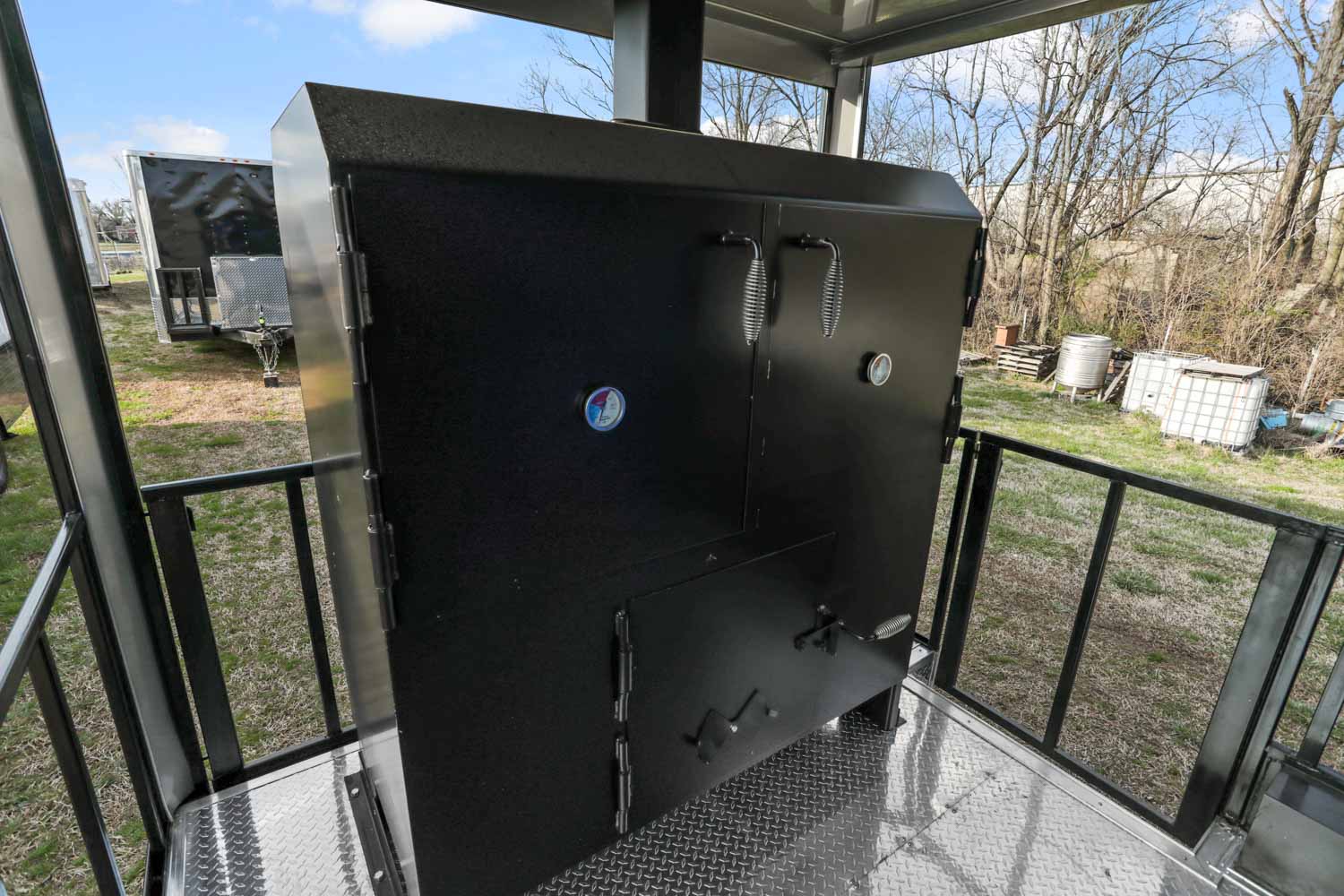 8.5x22 Equipped BBQ Trailer w/ BECK JR SMOKER Custom Trailer Pros